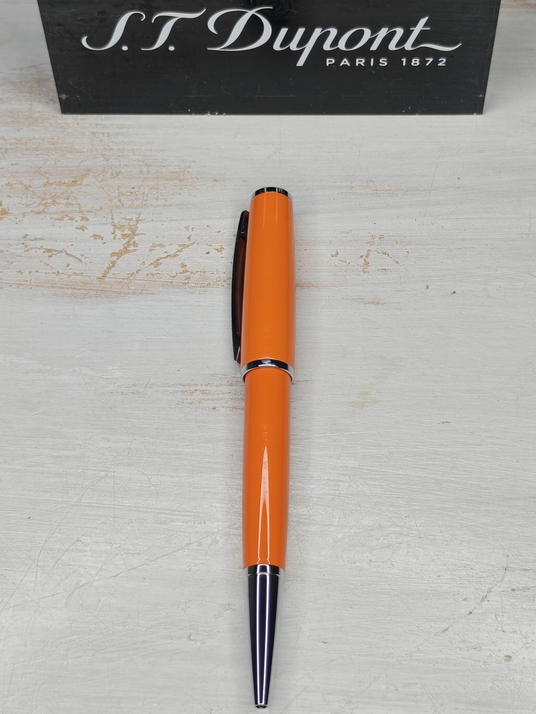 Stylo a bille ST Dupont laqué orange