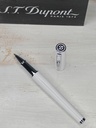 Stylo roller ST Dupont laqué blanc