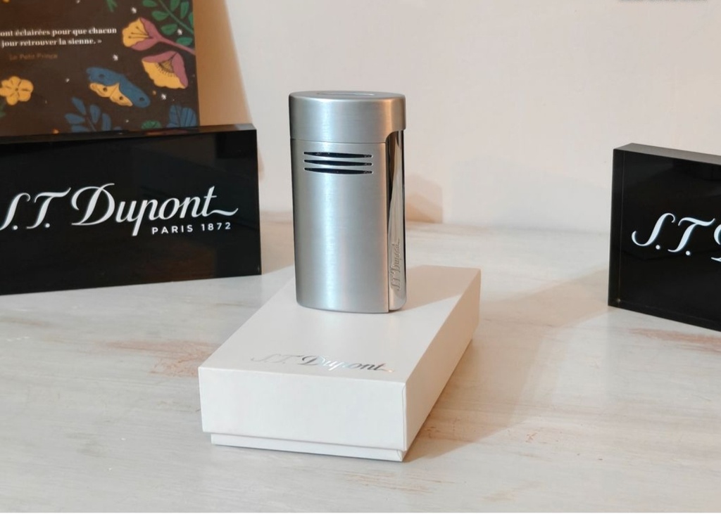 Briquet dupont megajet chrome brossé