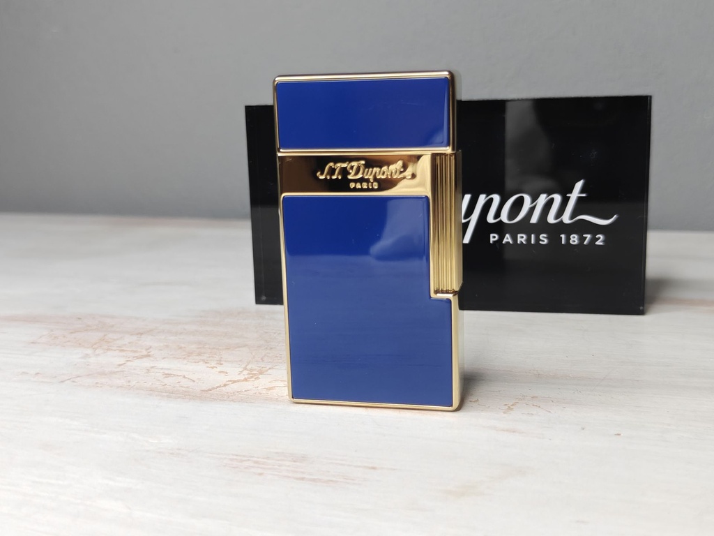 Briquet ST Dupont Biggy laque bleu